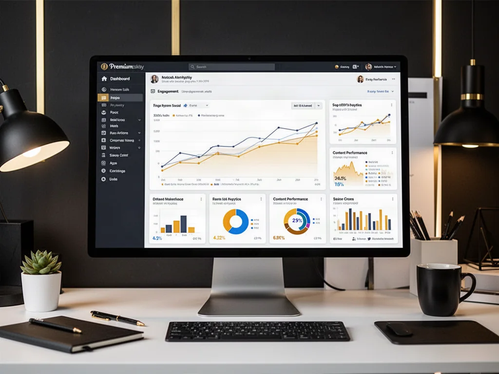 Social media analytics and performance dashboard