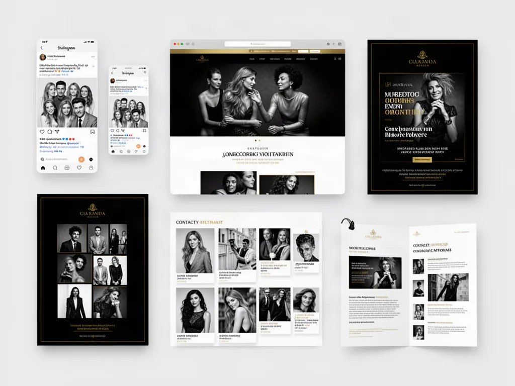 Connected campaign across web social photography and print